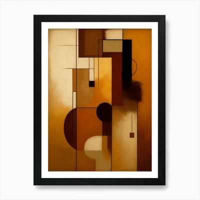 Abstraktes Gemälde 126 Kunstdruck gerahmt Wandbild Poster Leinwanddruck Bild