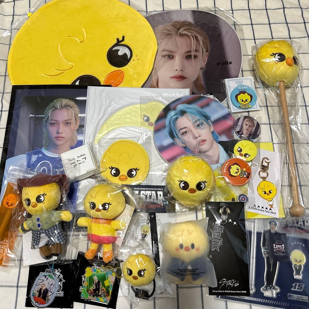 Stray Kids SKZOO Felix BbokAri Goods Lot Used & Unused Collectible 13+