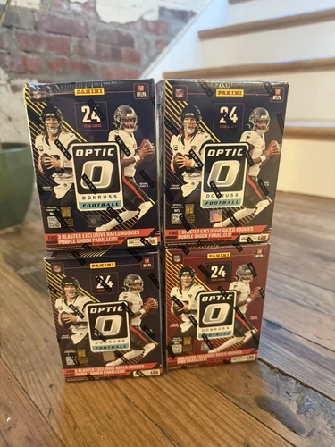 2024 Panini Donruss Optic Football NFL Blaster Box Lot of 4 Sealed Boxes In Hand