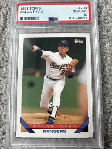 NOLAN RYAN~1993 TOPPS PSA-10 GEM-MT FINAL SEASON GRADED #700 Rangers