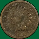 1864 Bronze Indian Head Cent Good G Coin #37051