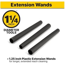 Shop-vac 1.25" Extension Wands, 3-Piece Set