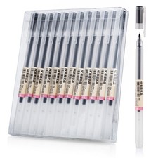 Premium Black Gel Pens, 0.5mm Extra 12 Count Pack of 1 , 12 ct /
