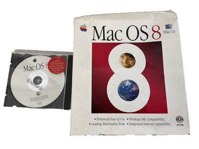 Apple Mac OS 8 Install CD - Original Vintage Macintosh System Disc