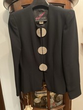 Elegante Damenjacke Schwarz Gai Mattiolo Couture 