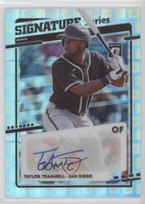 2020 Panini Donruss Optic Pandora Prizm 14/25 Taylor Trammell #SS-TT Auto 0j4n