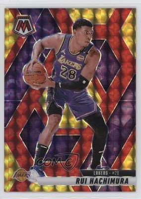 2024 Panini Mosaic Choice Fusion Red & Yellow Prizm 31/75 Rui Hachimura #88 1j5e