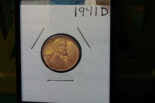1941 d uncirculated wheat cent