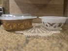 Pyrex Vintage Early American Casserole Dish And Cind Bowl!