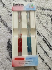 Scented Lava Gel Pen Set 2-Pack Blue & Red - 0.7mm Colored Gel Pens Infused 
