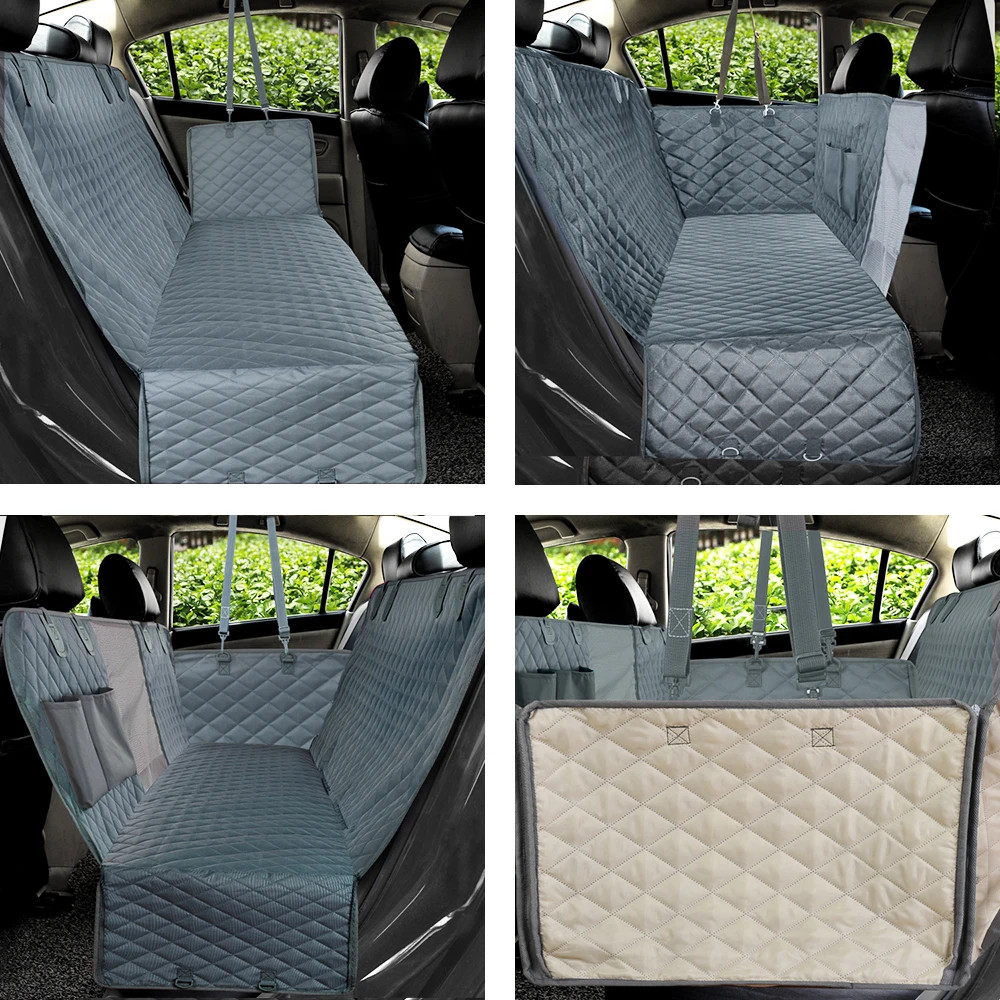 PETRAVEL Dog Car Seat Cover Waterproof Pet Travel Dog Carrier Hammock Car Rear B foto 5