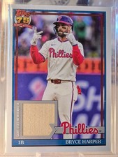 2026 Topps Bryce Harper Relic Card. Game used bat piece