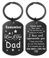 Father's Day Keychain Gift for Dad Birthday Christmas Day Holiday