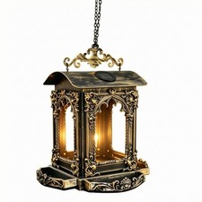 Hanging Avian Feeding Station Scrollwork Solar Avian Feeding Station Open Sided