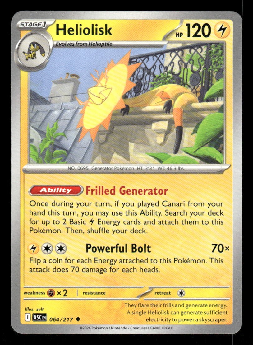 Heliolisk - Uncommon Normal ME: Ascended Heroes 064/217 NM