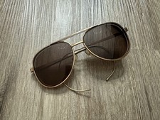 Vintage R-C/C Frame Korea Gold Aviators Pilot Sunglasses Frame 56-18 6-3/4