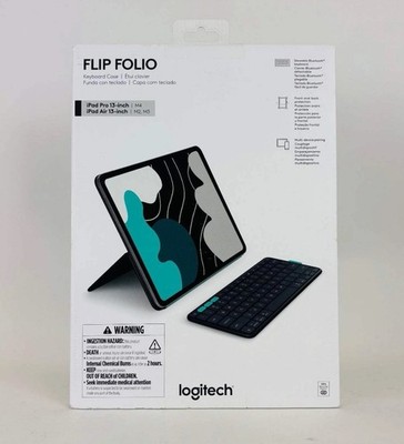 New Logitech Flip Folio iPad Pro/iPad Air 13' Keyboard Case 920-013367