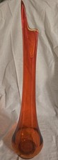 L.E. Smith 27" Swung Glass vase / smoothie "Flame"