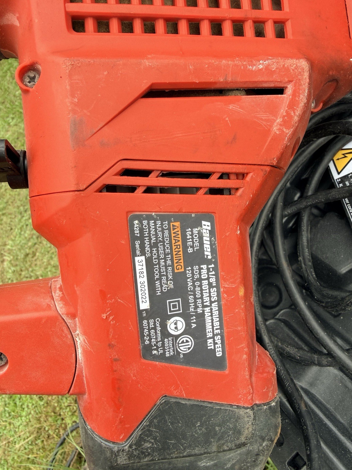 Bauer 1641e-b 120V 1-1/8