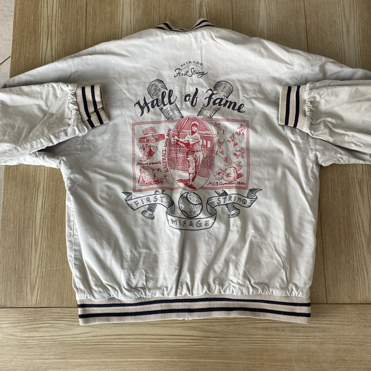 Vintage Chicago White Sox Mirage Bomber Jacket Reversible MLB Hall