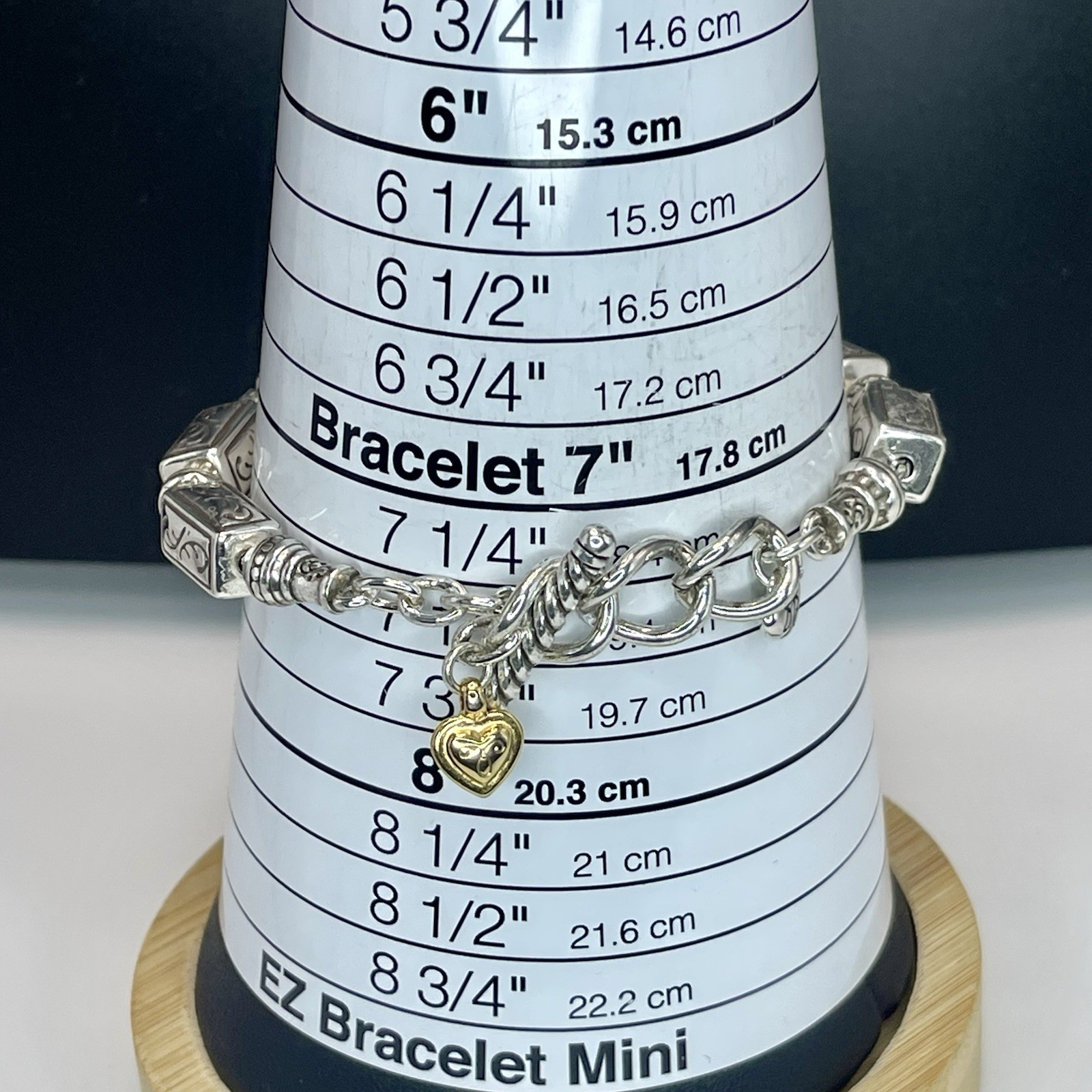 Brighton Cube Scroll Link Bracelet Toggle Adjusta… - image 9