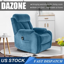 Comfortable Electric Power Lift Recliner Chair w/ Remote for Elderly Single Sofa