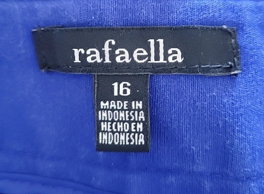 Pantalones Cortos Rafaella Azul Talla 16 Excelente Estado Foto 3 de 4