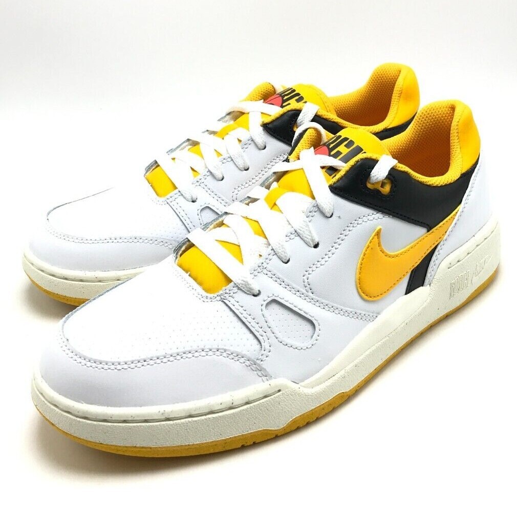 NEW* MEN Nike Full Force Low Sneakers White/Gold (FB1362 103 NEW* MEN Nike Full Force Low Sneakers White/Gold (FB1362 103