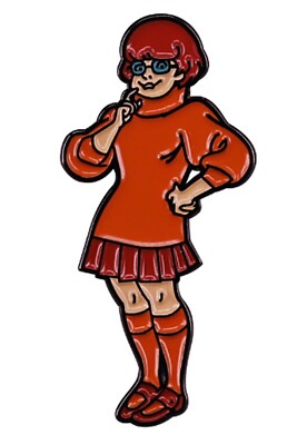 Scooby Doo Velma Character Figure Metal Enamel 1.4 Inches Tall Pin