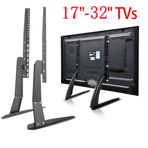 UNIVERSAL TV STAND BASE TABLETOP VESA PEDESTAL MOUNT FOR LCD LED TV 17-55 inch - Afbeelding 1 van 12