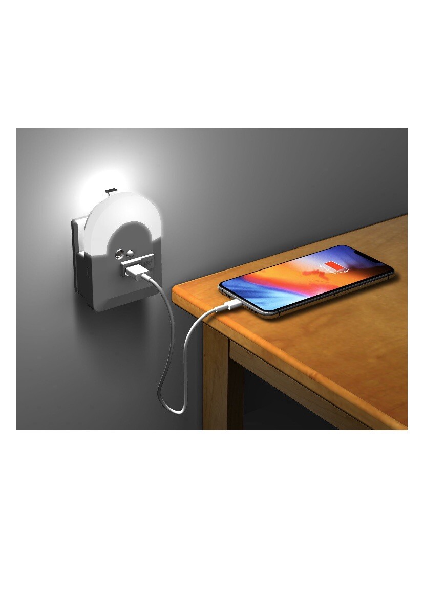 Telephone Jack Powered Emergency Night time Mild and Charger VR3 NEW