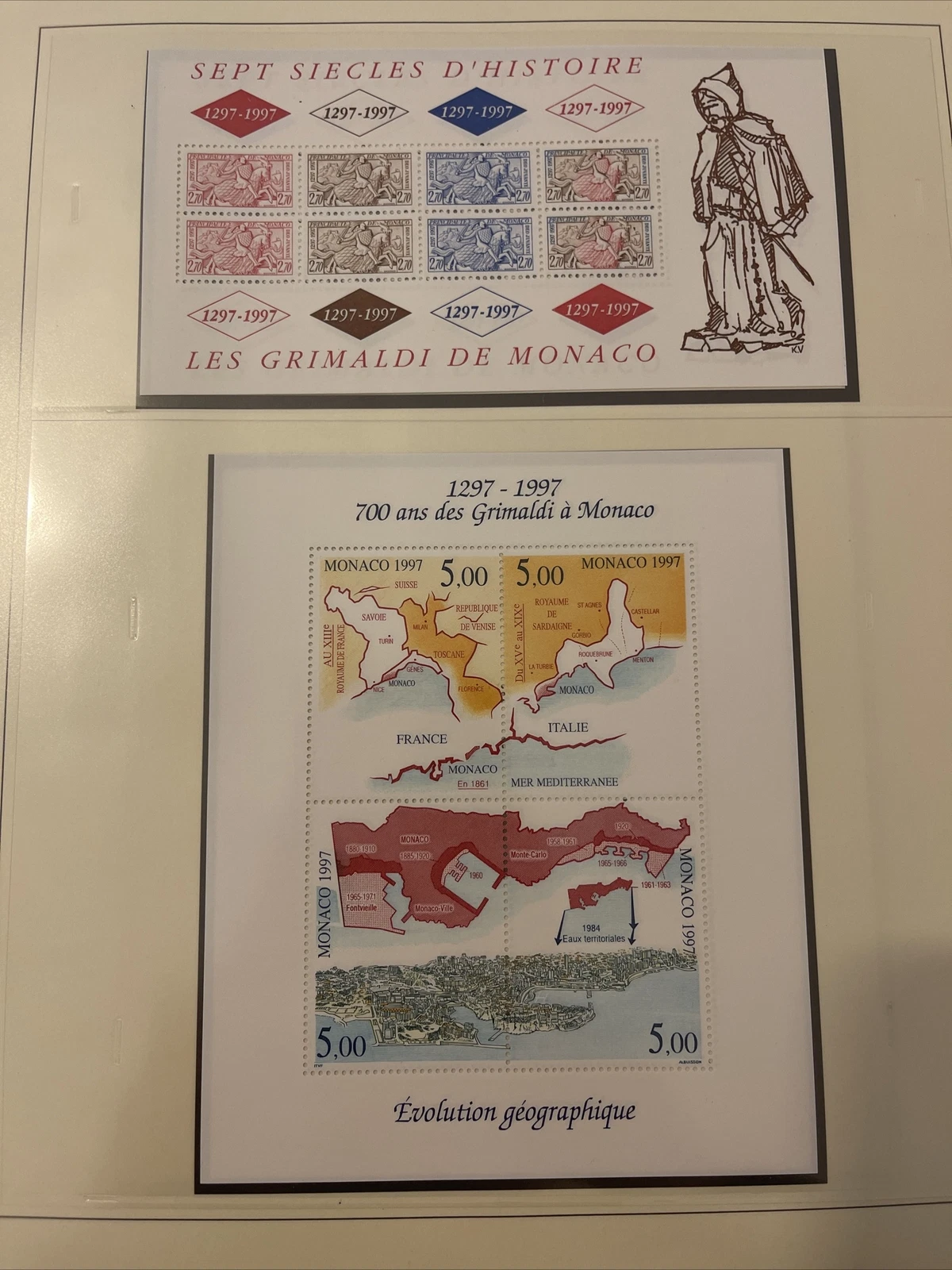 Timbres Monaco Neuf Lindner No.186 1997 Page 196