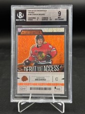 BGS 9 - 2023-24 UD CREDENTIALS Debut Ticket Access Orange CONNOR BEDARD RC /249