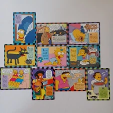 The SIMPSONS SERIES 2 SMELL-O-RAMA SET 10 Chase Cards Scratch & Sniff Skybox