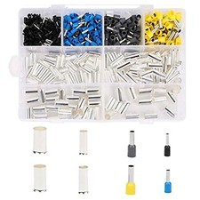Wire Ferrules Kit AWG 2/0 1/0 2 4 10 12 14 16 Crimp Terminal Connector Sleeves