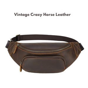 leather belly bag