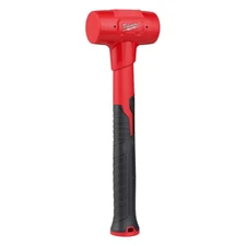 Milwaukee Dead Blow Hammer 28 Oz. Soft Rubber Head Comfort Grip Steel Handle