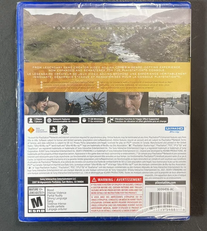 Death Stranding Director''s Cut PS5 (Brand New Factory Sealed US Version)  PlaySt 711719546634