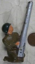 Vintage Barclay Pod Foot Soldier Firing Anti Aircraft Gun Cannon 4