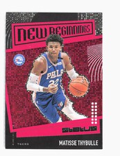 2019 Panini Status Matisse Thybulle Red New Beginnings RC Rookie Card #14 76ers