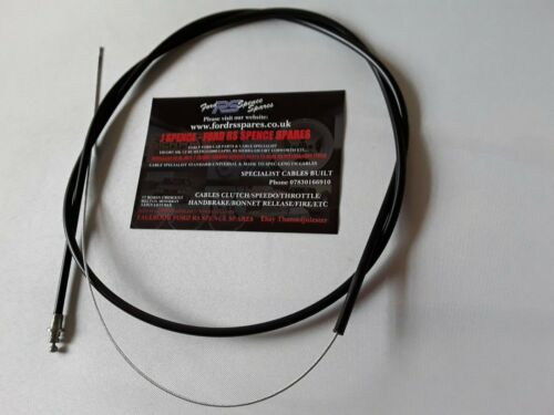 FORD ESCORT MK1 Inc Mex-RS 53inchNEW OpenEnded THROTTLE CABLE-ORIGINAL PEDAL BOX - Picture 1 of 3