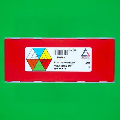 CERATIZIT VCGT 160404FN-25P  AMZ  Wendeschneidplatten 10 Stück NEU
