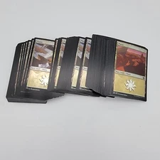 100 Magic the Gathering FOIL Basic Land Cards Lot - PLAINS Only - MTG FTG