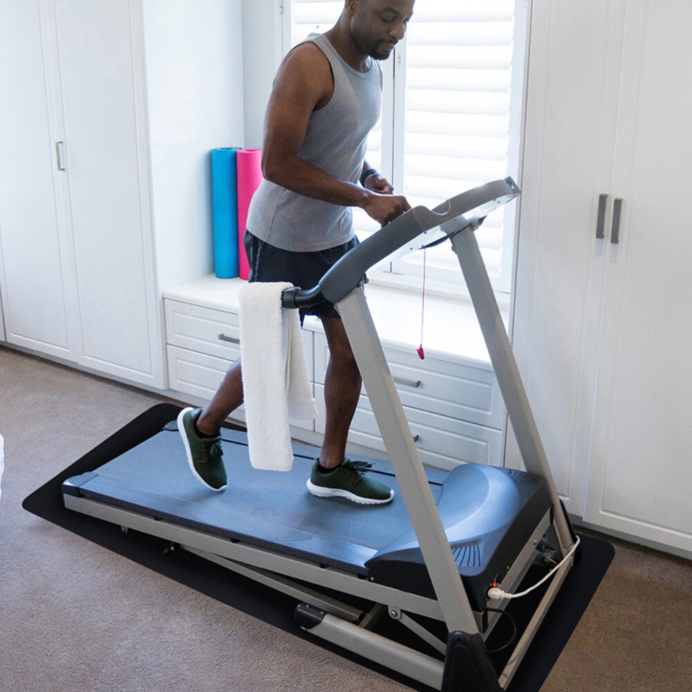 Gym Pads Flooring Rowing Machine Mat Furniture Protector Carpet eBay