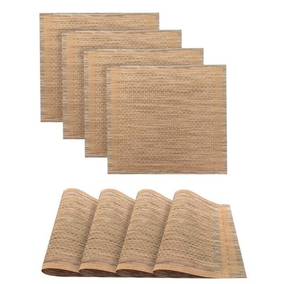 Woven Crossweave With Textured Stripe Pattern Reversible 15'' x 15''