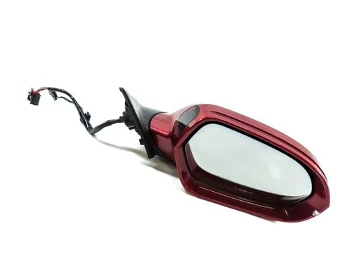 AUDI 14-18 A6 (17 S6) RIGHT DOOR MIRROR PFOLD HEATED MEMORY AUTODIM (RED)