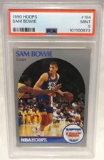 Sam Bowie **PSA 9** MINT 1990 NBA Hoops Basketball #194 Pop 1