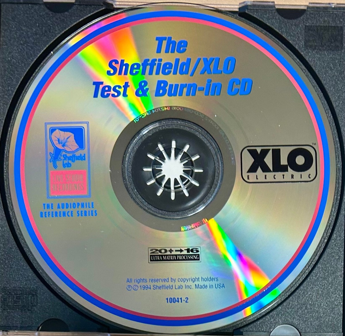 SHEFFIELD Lab CD 10041-2-T: The Sheffield / XLO Test & Burn