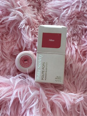 NEW Polite Society Polite Pops Powder Blush Stick Milan Bright Berry In Box