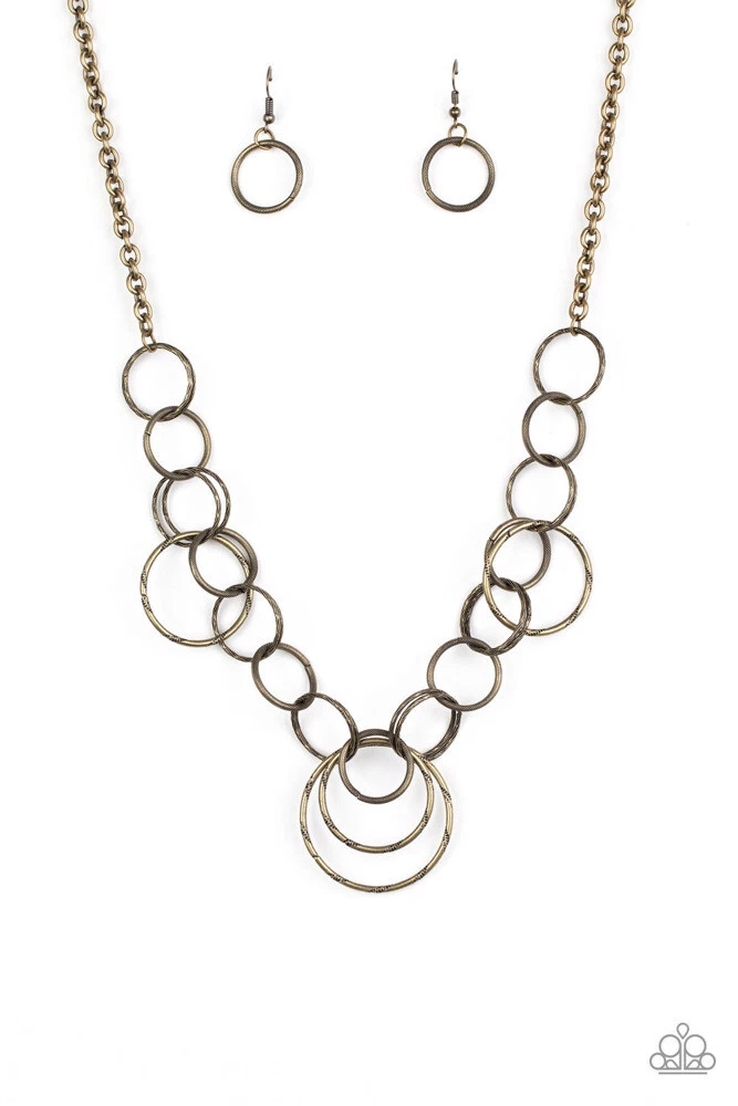 Paparazzi Ringing Relic Brass Necklace eBay